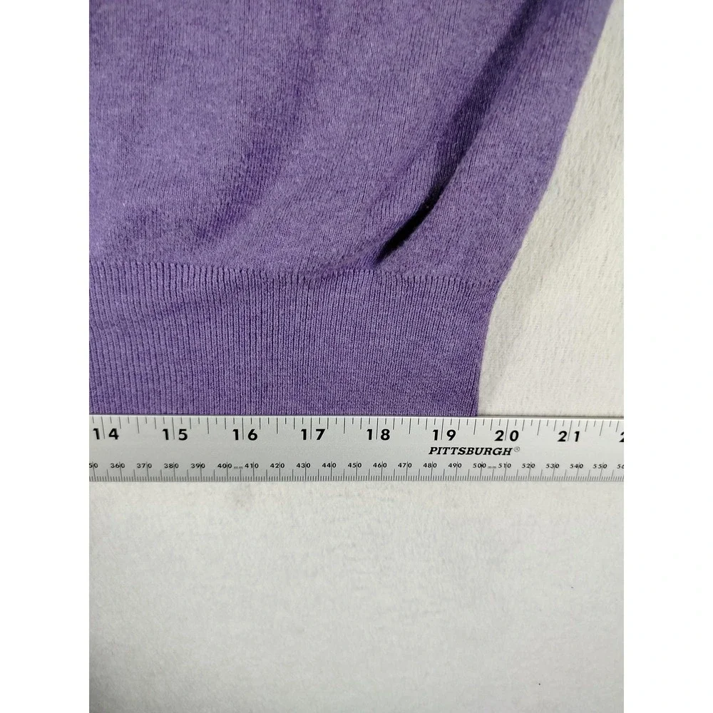 Polo Ralph Lauren Sweater Mens 2XL Purple‎ Pima Cotton V Neck Pullover Knit Pony